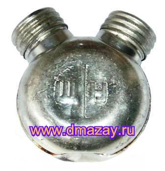 Масленка для смазки оружия двух горловая металлическая армейская